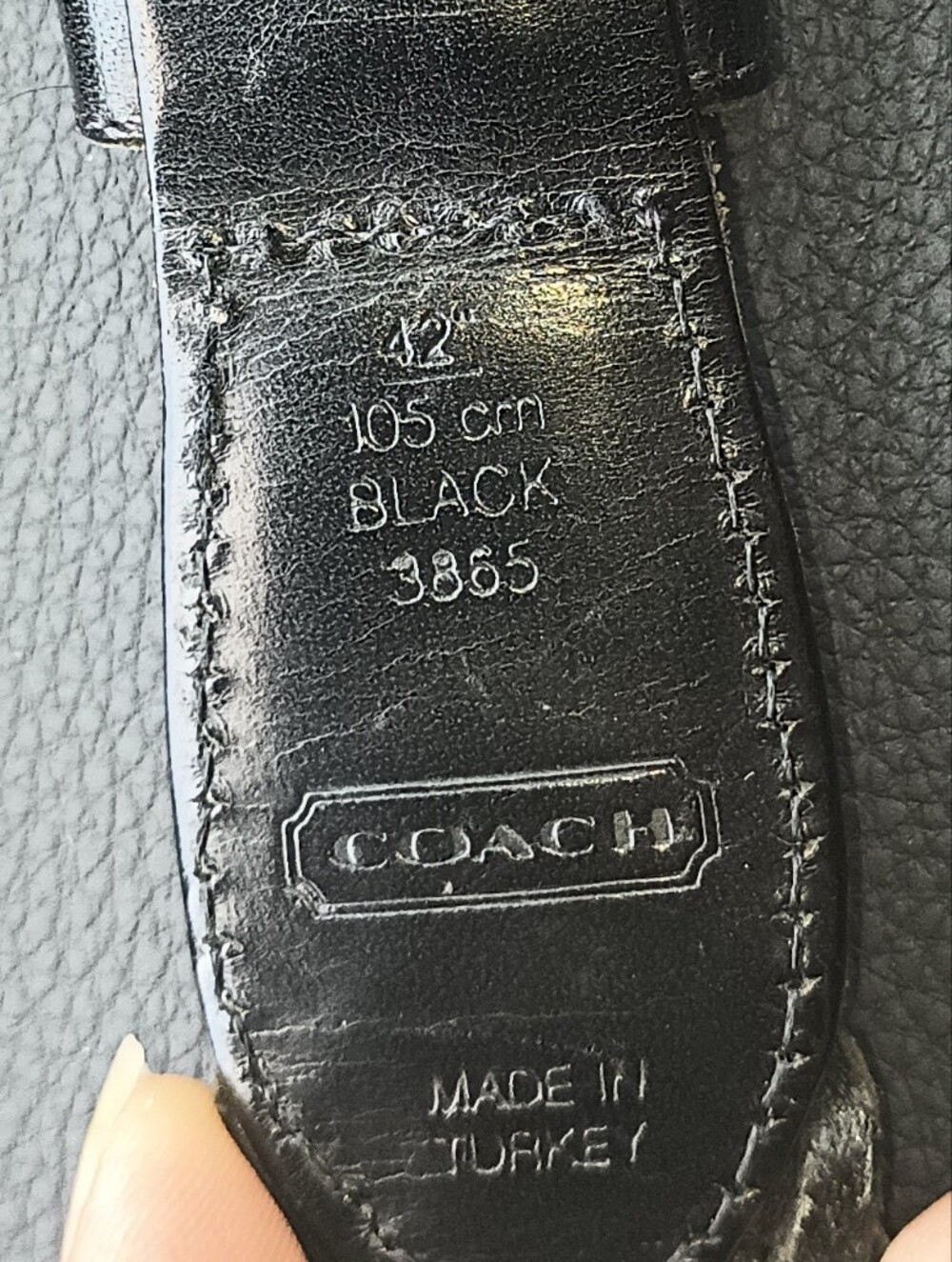 Coach Men's Woven Braided Leather Belt 42 Inch Vintage Black With Silver Buckle - Picture 7 of 9